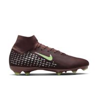 Nike Zoom Mercurial Superfly 10 Mbappé Pro Gras Voetbalschoenen (FG) Bruin Neongeel Zilver