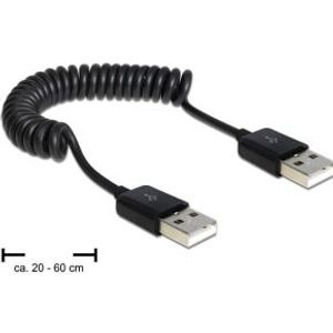 DeLOCK 83239 USB-kabel 0,6 m USB 2.0 USB A Zwart