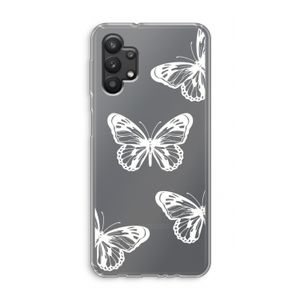White butterfly: Samsung Galaxy A32 5G Transparant Hoesje