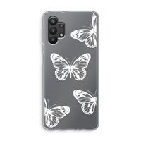 White butterfly: Samsung Galaxy A32 5G Transparant Hoesje