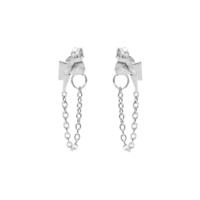 Karma Oorbellen Chain Lightning Zilver