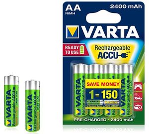 Varta Batterij R2U NiMH AA/LR6 1.2 V 2400 mAh 4-blister