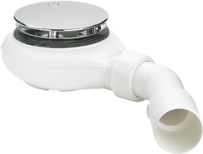 Douchebakafvoer Viega Tempoplex 90x60 mm verlaagd Chroom Viega