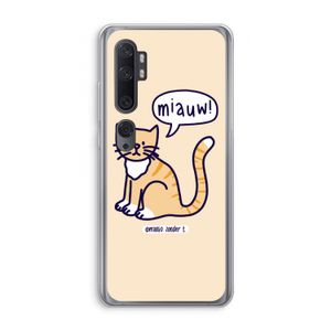 Miauw: Xiaomi Mi Note 10 Transparant Hoesje