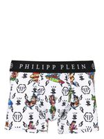 Philipp Plein boxer à imprimé Hawaii - Blanc - thumbnail