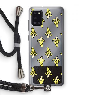 Bananas: Samsung Galaxy A31 Transparant Hoesje met koord