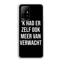 Meer verwacht - Zwart: Oppo A94 5G Transparant Hoesje