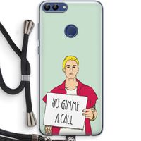 Gimme a call: Huawei P Smart (2018) Transparant Hoesje met koord