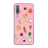 Happy bento friends: Samsung Galaxy A7 (2018) Transparant Hoesje