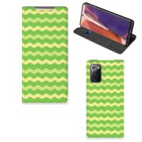 Samsung Galaxy Note20 | Hoesje met Magneet | Waves Green