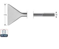 Rotec Sds max spadebeitel 115x350mm