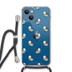 Vogeltjes: iPhone 13 Transparant Hoesje met koord