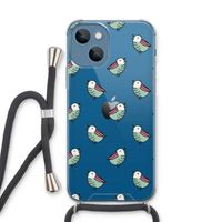 Vogeltjes: iPhone 13 Transparant Hoesje met koord