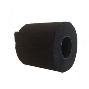 6x WC-papier toiletrol zwart 140 vellen   -