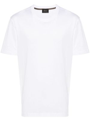 Brioni t-shirt en coton à col rond - Blanc