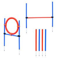 Honden agility set - Agility voor de hond - Agility - Honden parcours - Honden training - Rood/Blauw - thumbnail