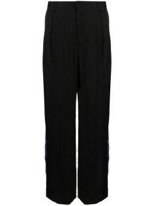 Ahluwalia pantalon droit à plis - Noir