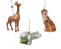 Dieren glas l9b3.2h13.6 cm bruin a3 - Decoris