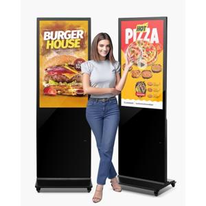VEVOR Digitaal Klantenstopper Touchscreen 2K UHD LCD 109cm Reclamebord Bioscoop