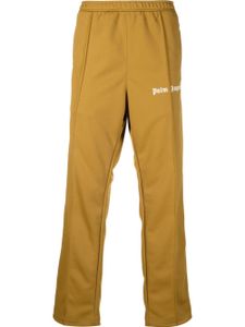 Palm Angels pantalon droit à logo imprimé - Marron