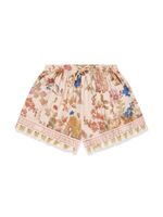 ZIMMERMANN Kids short en coton à logo imprimé - Tons neutres