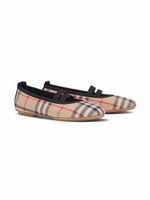 Burberry Kids ballerines à motif Vintage Check - Tons neutres - thumbnail