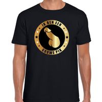 Ik ben een gouwe pik cadeau t-shirt zwart voor heren