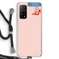 High heels: Xiaomi Mi 10T 5G Transparant Hoesje met koord