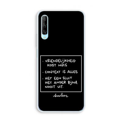 Mijn Motto's: Huawei P Smart Pro Transparant Hoesje