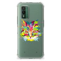 Nokia XR21 Stevig | Bumper Hoesje | Cat Color