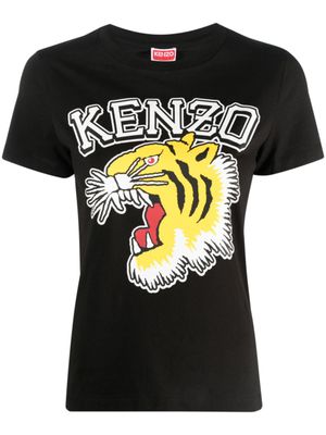Kenzo t-shirt Tiger Varsity en coton - Noir
