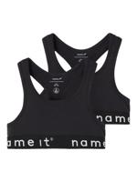 Name it winter ondergoed meisjes - zwart - 2p top - NkfShort