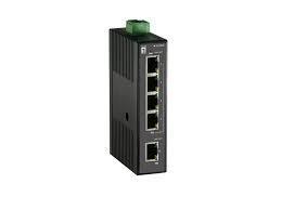 LevelOne ies-0500 fast ethernet unmanaged switch [5x 10/100mbps rj45, qos, ip30, din-rail]