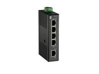 LevelOne ies-0500 fast ethernet unmanaged switch [5x 10/100mbps rj45, qos, ip30, din-rail] - thumbnail