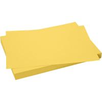 Creativ Company Karton, vel 50x70 cm, 270 gr, sun yellow, 10 vel/ 1 doos