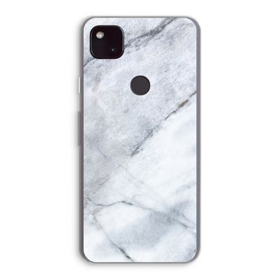 Witte marmer: Google Pixel 4a 5G Transparant Hoesje