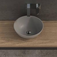Opbouw Waskom Ideavit Solidthin 39x14,5 cm Solid Surface Mat Lichtgrijs Ideavit