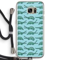 Kroko: Samsung Galaxy S7 Edge Transparant Hoesje met koord