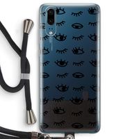 Eye pattern #2: Huawei P20 Transparant Hoesje met koord