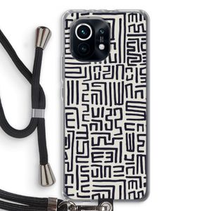 Moroccan Print: Xiaomi Mi 11 Transparant Hoesje met koord