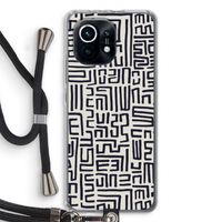 Moroccan Print: Xiaomi Mi 11 Transparant Hoesje met koord