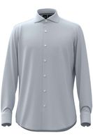 BOSS Regular Fit Overhemd wit/blauw, Effen
