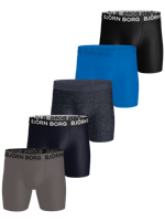 5-Pack - Performance - heren boxershort - Zwart sport heren ondergoed - Sneldrogend microfiber