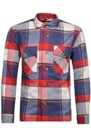 RAGMAN Regular Fit Overshirt blauw/rood/wit, Ruit