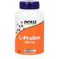 NOW L-Proline 500mg 120 Vegetarische capsules