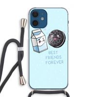 Best Friend Forever: iPhone 12 Transparant Hoesje met koord Best Friend Forever: iPhone 12 Transparant Hoesje met koord