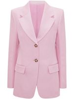 Victoria Beckham blazer en coton à simple boutonnage - Rose