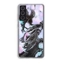 Pastel zwart: Samsung Galaxy S21 FE Transparant Hoesje