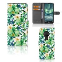 Nokia 7.2 | Nokia 6.2 Hoesje Orchidee Groen Nokia 7.2 | Nokia 6.2 Hoesje Orchidee Groen