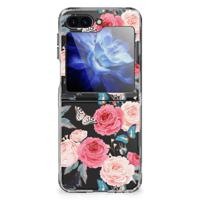 Samsung Galaxy Z Flip 6 TPU Case Butterfly Roses - thumbnail